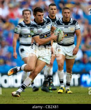 26.05.2012 Manchester, Inghilterra. Hull FC v della carena KR. Hull FC in azione durante la Stobart Super League Rugby Magic Weekend dall'Etihad Stadium Foto Stock