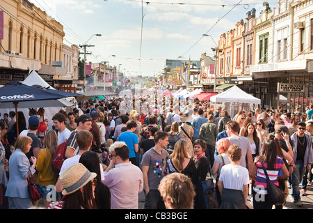 High Noon comunità festival è un locale Northcote Music Fest di Melbourne, Australia Foto Stock