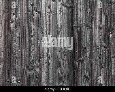 Vecchio nero tavole di legno sfondo Foto Stock