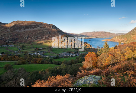 Ullswater e Glenridding Foto Stock