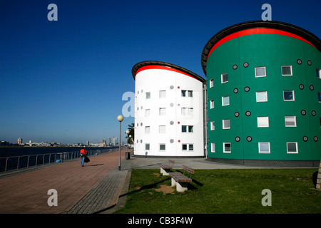 Università di East London campus accanto al Royal Albert Dock, Beckton, London, Regno Unito Foto Stock