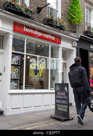 Il Lomography Store su Newburgh Street nel West End di Londra Foto Stock