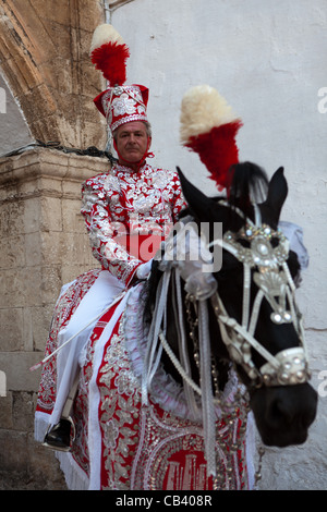 Saint Orontius ride (Cavalcata di Sant'Oronzo), Ostuni, Italia Foto Stock