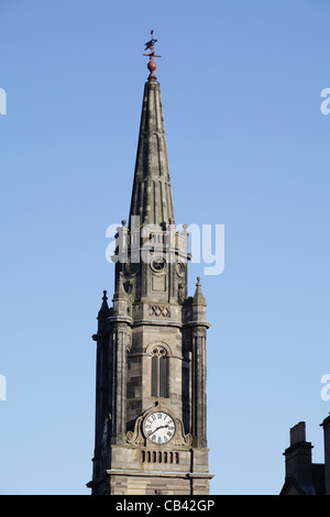 Tron Kirk campanile nella città vecchia, High Street, Royal Mile, centro di Edimburgo, Scozia, REGNO UNITO Foto Stock