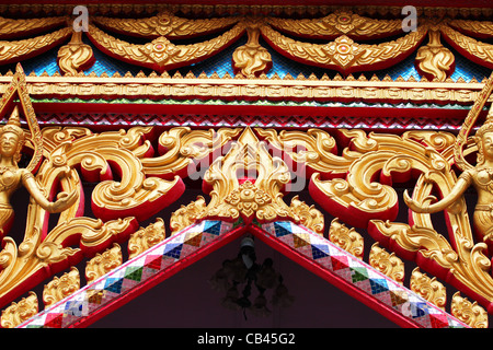 Wat Seekan tempio buddista a Bangkok, in Thailandia. Foto Stock