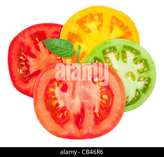 Pomodoro affettato Foto Stock