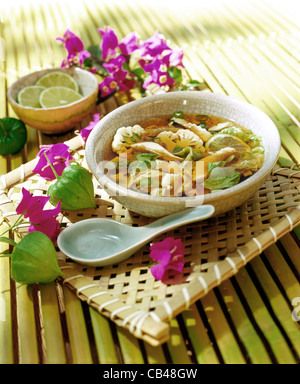 Zuppa di pesce Foto Stock