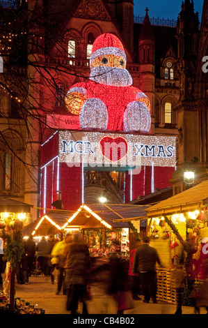 Mercato di Natale, Albert Square, Manchester 2011.