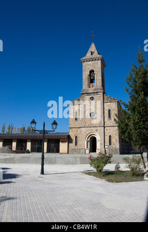 Chiesa romanica in Riaño, provincia di Castilla y Leon de Leon Spagna 111537 Spagna Foto Stock