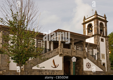 Europa portogallo azzorre Terceira Praia da Vitoria Town Hall Foto Stock