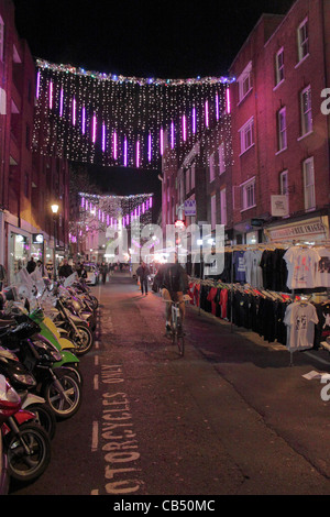 Le luci di Natale Earlham Street London - Novembre 2011 Foto Stock