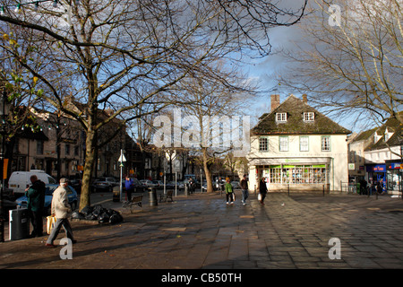 La piazza del mercato di Witney Oxfordshire Foto Stock