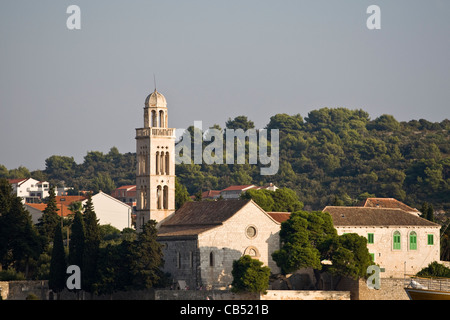 Monastero Francescano di Hvar, isola di Hvar, Croazia Foto Stock