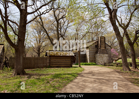 Rutledge taverna, Lincoln è di nuovo Salem sito storico dello Stato, Illinois. Foto Stock