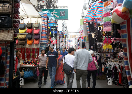 Tung Choi Street ladies market Mong Kok distretto di Kowloon hong kong cina della RAS di Hong Kong Foto Stock