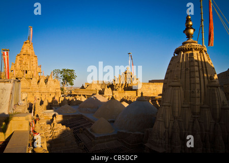 La strada della stupefacente Jaisalmer Fort nel Rajastan, India Foto Stock