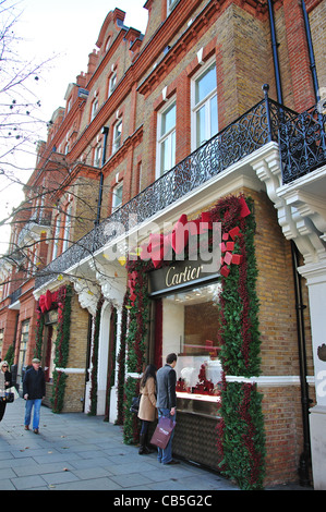 Cartier store, Sloane Street, Chelsea, Royal Borough di Kensington e Chelsea, London, Greater London, England, Regno Unito Foto Stock