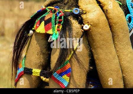 Tribù Mumuila, Lubango, Angola Foto Stock