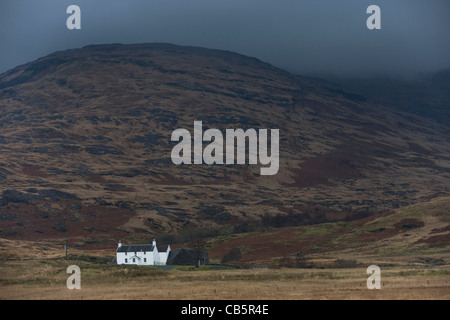 Ardvergnish agriturismo (c1800) vicino Pennyghael, Isle of Mull, Scozia. Foto Stock