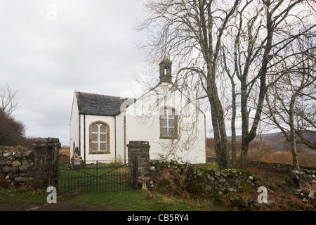 La Thomas Telford-progettato chiesa su Ulva, Isle of Mull, Scozia. Foto Stock