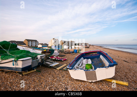 Littlestone Lungomare Kent England Regno Unito Foto Stock