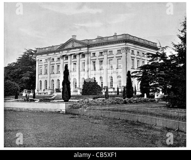 Moor Park grado che ho elencato Palladian mansion Hertfordshire Inghilterra Giacomo Leoni portico corinzio toscano Foto Stock