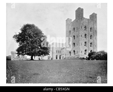 Penrhyn Castle country house Llandegai Bangor Gwynedd in Galles Norman Ednyfed Fychan crenellate tower house Samuel Wyatt Foto Stock