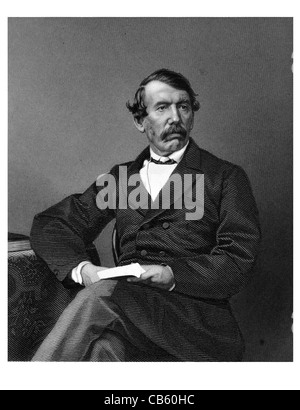 David Livingstone 1813 1873 Pioneer medical Londra Società missionaria in Africa H. M. Stanley esplorazione Zambesi spedizione Foto Stock