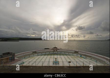 Piscina Tinside, la zappa, Plymouth, Devon, Inghilterra, Regno Unito Foto Stock