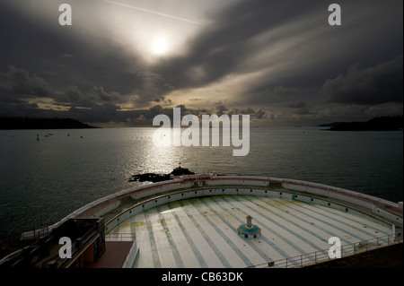 Piscina Tinside, la zappa, Plymouth, Devon, Inghilterra, Regno Unito Foto Stock