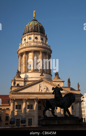 Cupola Francese a Berlino, Germania; Gendarmenmarkt; Französischer Dom a Berlino Foto Stock