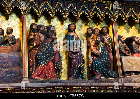 La cattedrale di Notre Dame de la Chiesa Parigi Francia Foto Stock