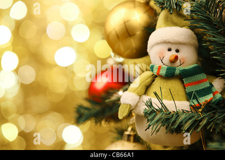 Primo piano della decorazione per alberi di Natale. Foto Stock