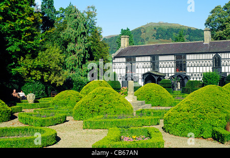 Plas Newydd casa nella città di Llangollen. Legno della XIX C. home delle due donne conosciute come le signore di Llangollen Foto Stock