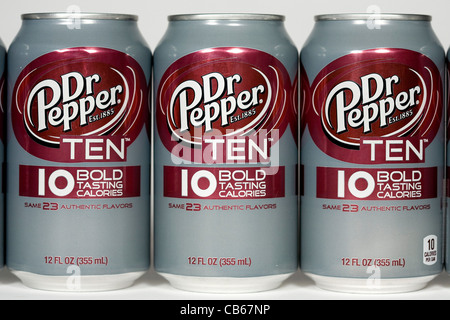 Dr. Pepper Ten. Foto Stock