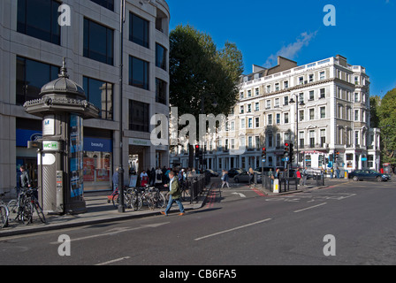 Giunzione di Gloucester Road e Cromwell Road, South Kensington, Londra, Foto Stock