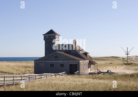 Cape Cod: Gara punto vita-stazione di salvataggio Foto Stock