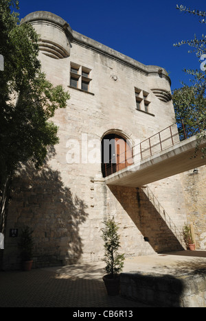 Il Gatehouse of le Pont d'Avignon (Ponte di Avignone), noto anche come il ponte St-Bénezet. Avignon Vaucluse Provence, Francia. Foto Stock