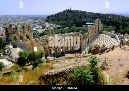 Teatro di Erode Attico ad Atene in Grecia Foto Stock