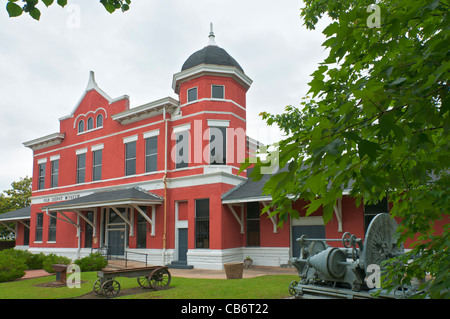 In Alabama, Selma, vecchio museo Depot restaurata Railroad Depot contiene presenta su locale, guerra civile e afro-americano di storia Foto Stock