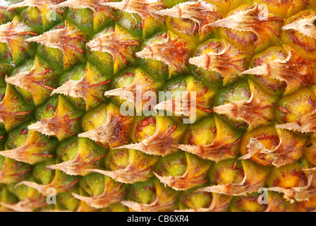 Di ananas maturo frutta texture. Per cibo e bevande, healthcare, astratta e della dieta e della nutrizione concetti. Foto Stock