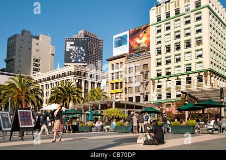 Union Square di San Francisco in California Sear USA Foto Stock