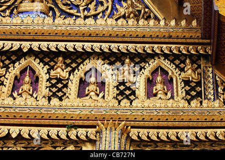 Il Grand Palace tempio buddista di Bangkok, Tailandia. Foto Stock