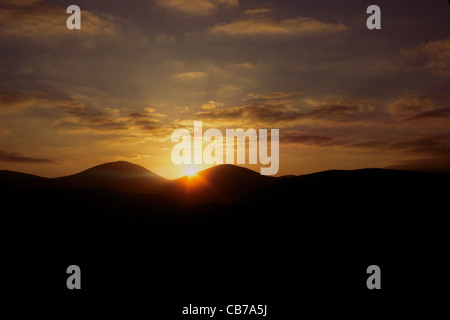 Alba sul Monte Meron Foto Stock