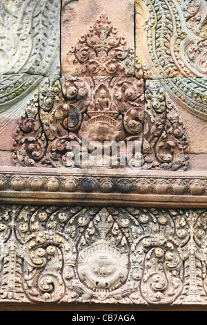 Cambogiano Phanomrung antico tempio in Thailandia, frontiera cambogiana. Foto Stock