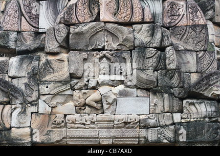 Cambogiano Pimai antico tempio in Thailandia, frontiera cambogiana. Foto Stock