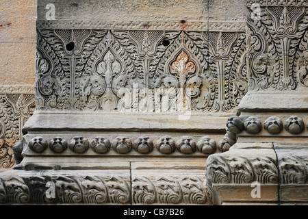 Cambogiano Pimai antico tempio in Thailandia, frontiera cambogiana. Foto Stock