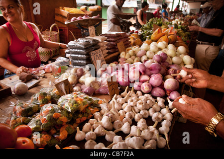 Un 'Agricola' mercato di generi alimentari nella Città dell Avana (La Habana, Cuba Foto Stock