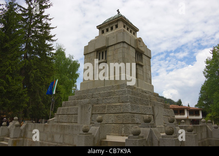 Aprile insurrezione del Mausoleo, Koprivshtitsa, Provincia di Sofia, Bulgaria Foto Stock