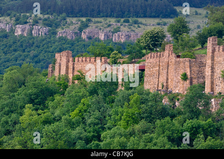 La roccaforte medievale di Tsarevets, Veliko Tarnovo, Bulgaria Foto Stock